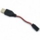 Szín: USB a Futabához - 10db/tétel 3.7V akkumulátor USB töltő SM JST 2P MX2.0-2P X5 3.5MM 2.5MM RC helikopter Quadcopter