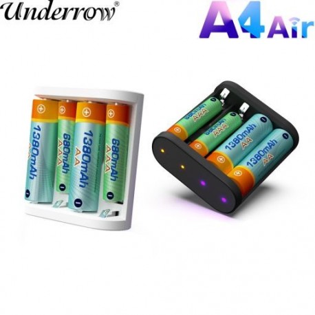 Fekete szín - ISDT A4 Air 10W 1,5A DC intelligens akkumulátortöltő gyorstöltő AA AAA 10500 12500 NiMH NiCd Li-lon LiFePO4