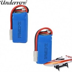 Szín: 1db - Rc Lipo akkumulátor 7.4V 1500mAh 2S EL2P dugó FT009 Rc Boat / Rc Toys RC versenycsónak alkatrészekhez