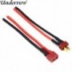 Szín: Nő - 1db Deans Style T dugós apa csatlakozó szilikon huzal 10cm 16AWG Rc Lipo akkumulátor Rc modellhez