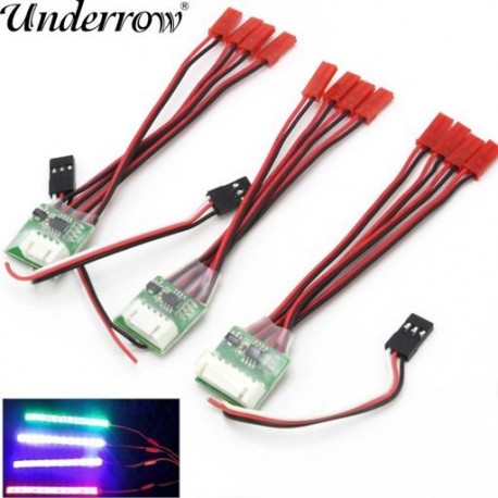 Szín: 3S vezérlő - RC LED többfunkciós vezérlő 3S 4S 6S RC vízálló LED szalagfényvezérlő Rc drone / Rc repülőgép