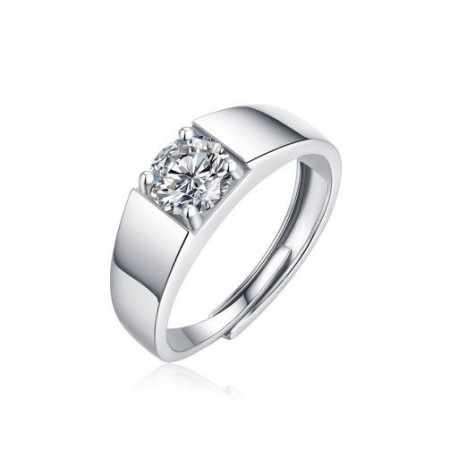 11 - 1CT szívvel vágott moissanite jegygyűrű nőknek, szív alakú gyémánt eljegyzési szalag, ezüst ígéret