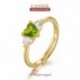 3 - Emerald Heart 925 sterling ezüst gyűrűk nőknek 18K arany cirkónia Anillos Mujer finom ékszer esküvői party