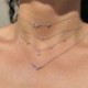 1 - Színes cirkon nyaklánc nőknek 925 sterling ezüst 18 karátos arany Pendente hosszú lánc esküvői ékszerek luxus