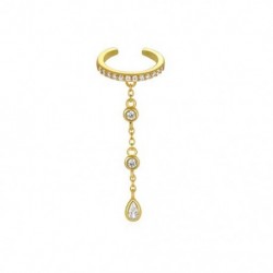 1 db - 1 db Fashion Bojt Pendientes Plata 925 fülbevaló női fülbevaló gyémánt piercing nélkül esküvői parti 18