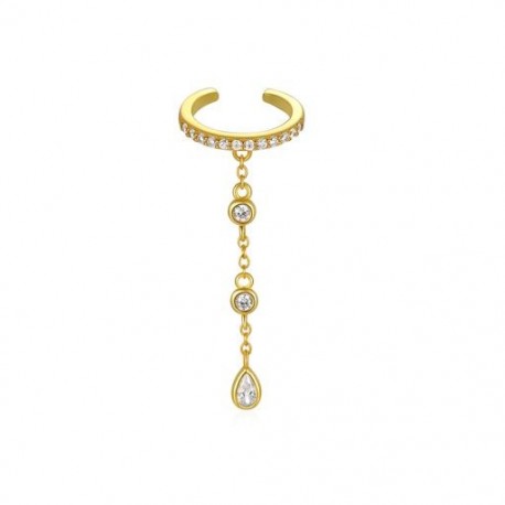 1 db - 1 db Fashion Bojt Pendientes Plata 925 fülbevaló női fülbevaló gyémánt piercing nélkül esküvői parti 18