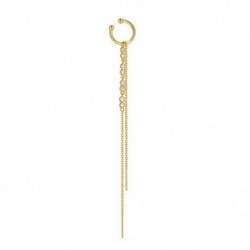 1 db - 1 db Fashion Bojt Pendientes Plata 925 fülbevaló női fülbevaló gyémánt piercing nélkül esküvői parti 18