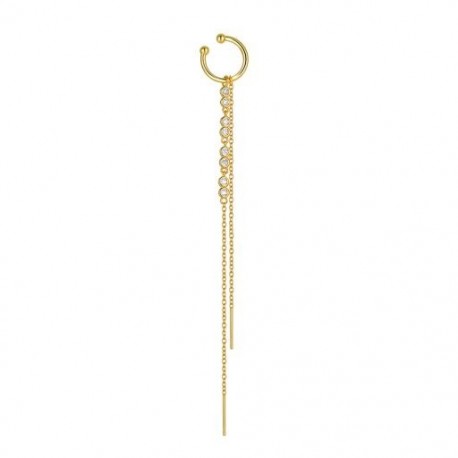 1 db - 1 db Fashion Bojt Pendientes Plata 925 fülbevaló női fülbevaló gyémánt piercing nélkül esküvői parti 18
