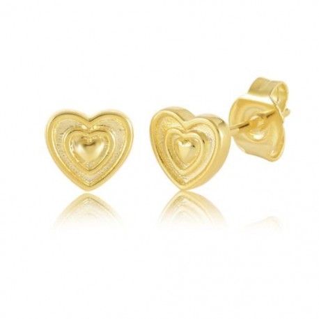 5 - Golden Heart Love 925 Sterling ezüst fülbevaló női fülbevaló, 18K esküvői parti kiegészítők ékszerek 2022 trend