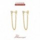 1 - 100%    valódi bojt 925 Sterling Silver ins fashion style Fülbevaló lányoknak Bojtos fülbevaló Ékszer Pendientes