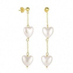 1 - Love Pearl 925 Sterling ezüst fülbevaló nőknek csepp fülbevaló piercing Oreille Pendientes Largos Huggie esküvői