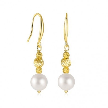 6 - Love Pearl 925 Sterling ezüst fülbevaló nőknek csepp fülbevaló piercing Oreille Pendientes Largos Huggie esküvői