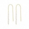 8 - Love Pearl 925 Sterling ezüst fülbevaló nőknek csepp fülbevaló piercing Oreille Pendientes Largos Huggie esküvői