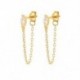 1 - White Crystal 925 Sterling ezüst fülbevaló nőknek csepp fülbevaló Pendientes Largos Mujer piercing party ékszer