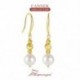 11 - Twist Pearl Pendientes Plata 925 fülbevaló női csepp fülbevaló 18 karátos arany finom ékszer kiegészítők