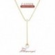 5 - Pearl Bojt nyaklánc Női 925 Sterling Ezüst Choker Pendente Hosszú lánc Esküvői Ékszerek Luxus Finom Ékszer 18K