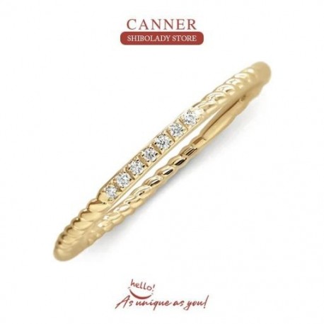 7 mm - 1 db 925 sterling ezüst női gyűrű 18 karátos arany minimalista prémium jegygyűrű, ajándék finom ékszer