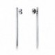 11 (2 db) - Bojt láncok türkiz gyémánt fülbevaló nőknek 925 sterling ezüst piercing fülbevaló pendientes esküvői
