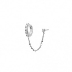13 - Bojt láncok türkiz gyémánt fülbevaló nőknek 925 sterling ezüst piercing fülbevaló pendientes esküvői ékszer