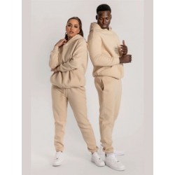 Szín: krémes-fehér S - Akaily tréningruha 2 kétrészes készletek Női edzéshez illő szettek Őszi ruhák 2022 fekete