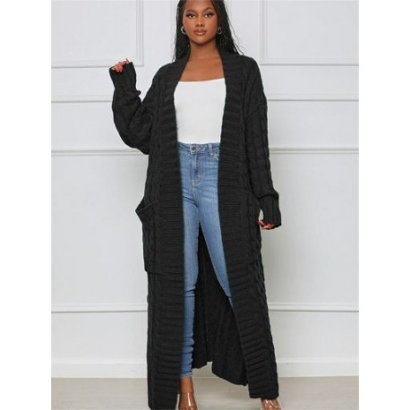 Szín: fekete L - Akaily őszi fekete kötött női pulóver 2022-es divatos női laza, hosszú ujjú, Y2k felsők, női,