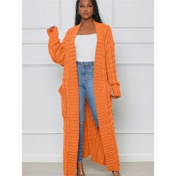 Szín: narancssárga L - Akaily őszi fekete kötött női pulóver 2022-es divatos női laza, hosszú ujjú, Y2k felsők, női,