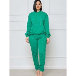 Szín: zöld XL - Akaily fekete tréningruha, női 2 darab, kétrészes készletek, őszi ruhák, 2022, sárga, hosszú ujjú