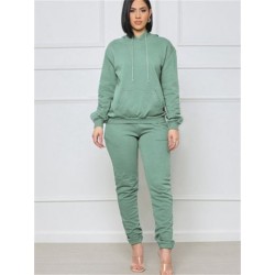 Szín: világoszöld XL - Akaily fekete tréningruha, női 2 darab, kétrészes készletek, őszi ruhák, 2022, sárga, hosszú