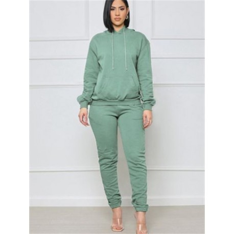 Szín: világoszöld XL - Akaily fekete tréningruha, női 2 darab, kétrészes készletek, őszi ruhák, 2022, sárga, hosszú