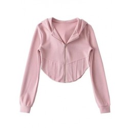 Szín: rózsaszín M - Akaily őszi szürke kapucnis pulóverek női divat 2022 rózsaszín hosszú ujjú Y2K pólók felsők