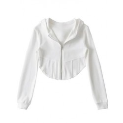 Szín: fehér M - Akaily őszi szürke kapucnis pulóverek női divat 2022 rózsaszín hosszú ujjú Y2K pólók felsők női