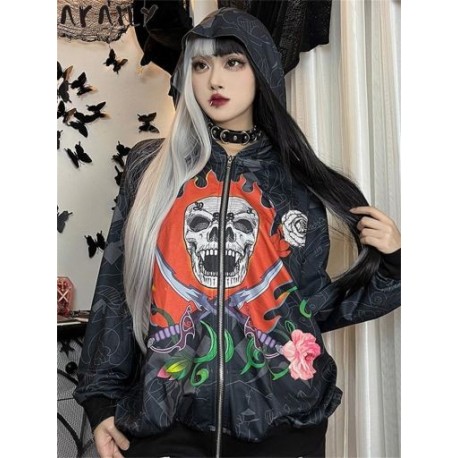 Szín: fekete M - Akaily őszi fekete grafikus pulóverek nőknek 2022 Streetwear kapucnis hosszú ujjú pulóverek női alkalmi