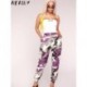 Szín: leopárdmintás XL - Akaily Fall Camo Print Cargo nadrág női divat 2022 magas derék öv boka kötözött női alkalmi,