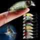 Szín: 7 - Színes Mini 3D Eye Wobbler Crank csali mesterséges kemény csalik Úszó csali Swimbait Bass Crankbait