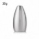 Szín: 35g - Hot Sale Fishing Wolfram Fall Sinker Tear Drop Shot Súly Gyorskioldó öntőzsinór süllyesztő kiegészítő