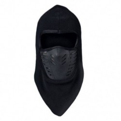 Fekete szín - Új téli Thermal Balaclava kerékpáros sál sapka férfi női sífutás MTB kerékpár szélálló fülsapkák
