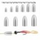 Szín: 10,5g - 1,8 g-28 g Tear Drop Shot súlyok Zsinór süllyesztők Fishing Tungsten Fall Hook Connector Gyorskioldó öntő