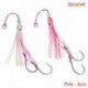 Szín: rózsaszín - 6 cm - 2db Új Octopus Lure Squid Jig Fishing Puha csalik Big Squid Bionic Csaliszoknya Puha Csali