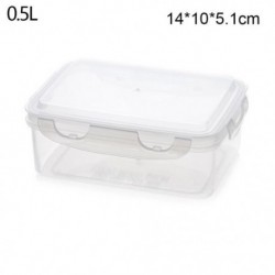 Szín: 0,5L- - Műanyag Bento Box Piknik snack tároló edény Élelmiszer-előkészítő ebéddoboz gyerekeknek Iskolai