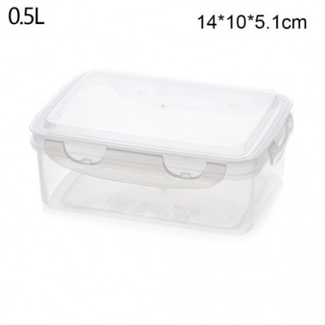 Szín: 0,5L- - Műanyag Bento Box Piknik snack tároló edény Élelmiszer-előkészítő ebéddoboz gyerekeknek Iskolai