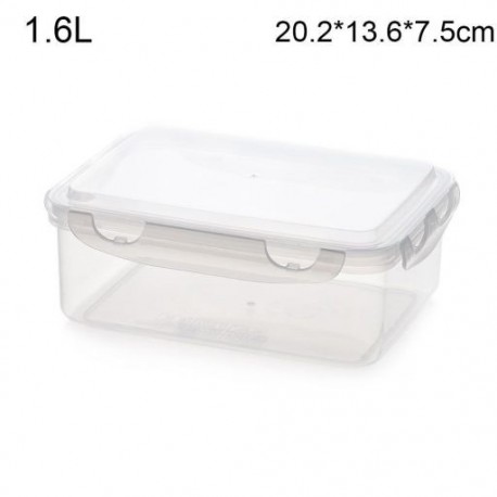 Szín: 1,6L- - Műanyag Bento Box Piknik snack tároló edény Élelmiszer-előkészítő ebéddoboz gyerekeknek Iskolai