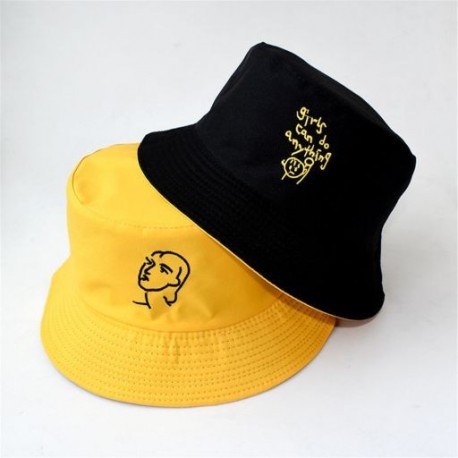 Szín: 15 - Új, kétoldalas vödörsapka unisex pamut hímzésű napozósapka divatos hip-hop Gorro nyári napvédő sapkák