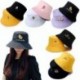 Szín: 15 - Új, kétoldalas vödörsapka unisex pamut hímzésű napozósapka divatos hip-hop Gorro nyári napvédő sapkák