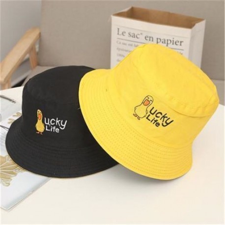 Szín: 11 - Új, kétoldalas vödörsapka unisex pamut hímzésű napozósapka divatos hip-hop Gorro nyári napvédő sapkák