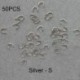 Szín: ezüst S - 50 DB tartós fém Easy Spin tömör sárgaréz Easy-Spin kapcsok Spinner Sliver/Arany kültéri