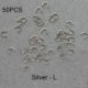 Szín: ezüst L - 50 DB tartós fém Easy Spin tömör sárgaréz Easy-Spin kapcsok Spinner Sliver/Arany kültéri
