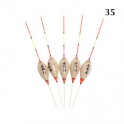 Szín: 35 - 5 db hordozható, tartós Balsa fából készült horgászúszók. Kiváló Balsa Flotteur pontyhorgász Bobber