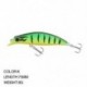 Szín: K szín - 75 mm-es, 8 g-os többszínű Minnow csalik horgászhorgok, hosszú dobású csalik, lézeres csalik kültéri