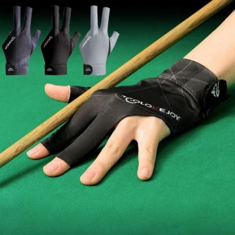 Mérete: fekete-lila - 1 db Spandex Snooker Biliárdkesztyű Bal kéz Három ujjas Snooker Biliárdkesztyű Légáteresztő