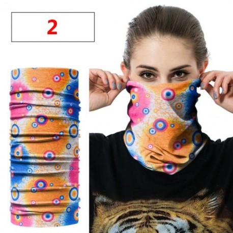 Szín: 1-2 - Divat Nyári Koponya Nyomtatott Légáteresztő Neck Tube Sísál Balaclava Magic Fejkendő Szabadtéri Túra